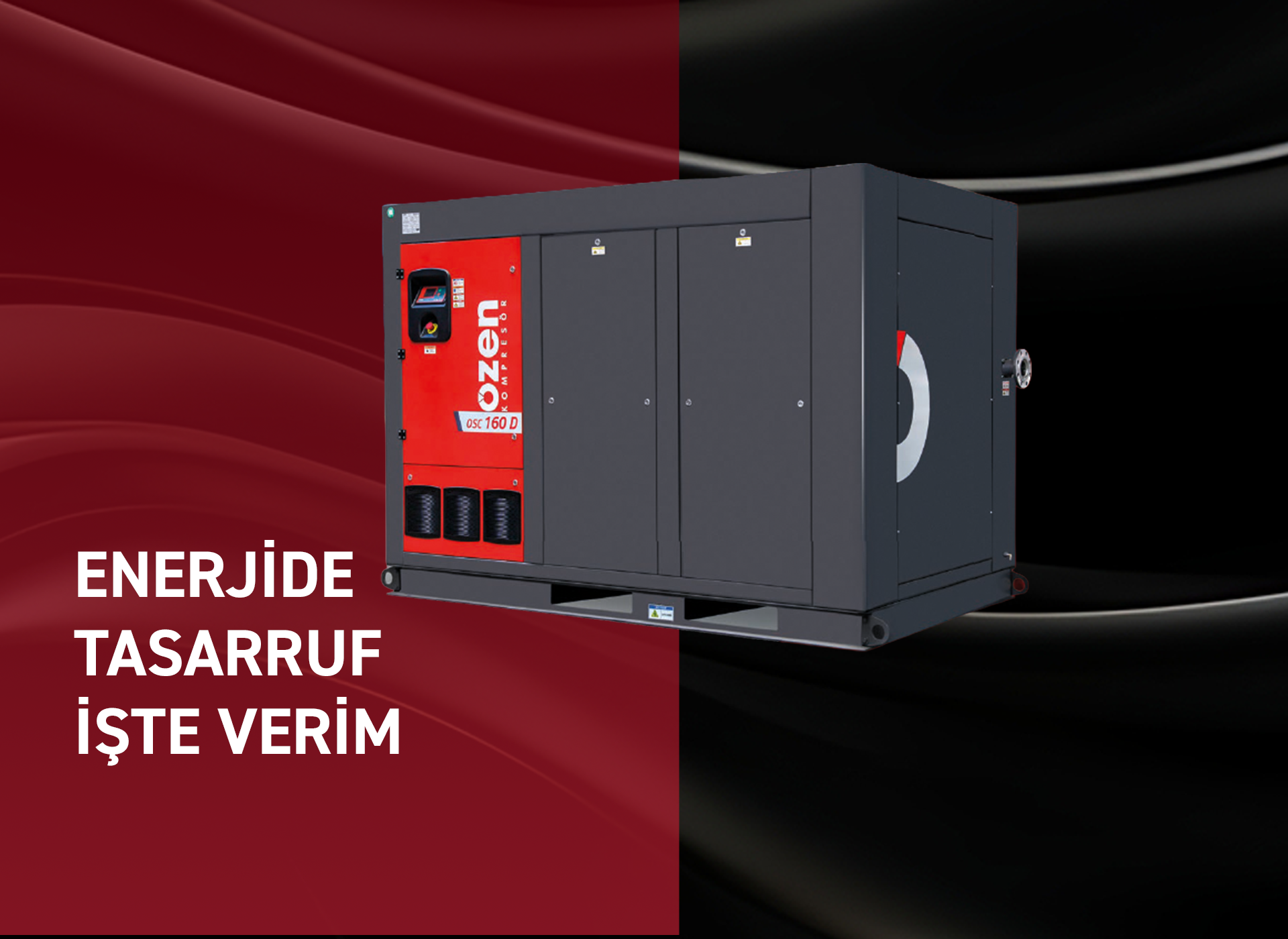İnvertörlü Direk Akuple Vidalı Kompresör 18 kw-355kw | 7.5-13 Bar
